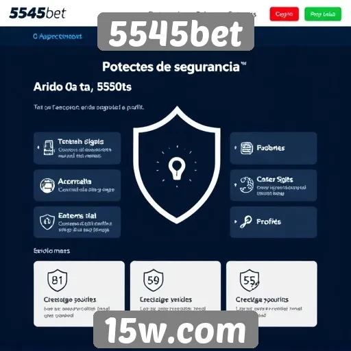 Recursos de segurança no site 5545bet
